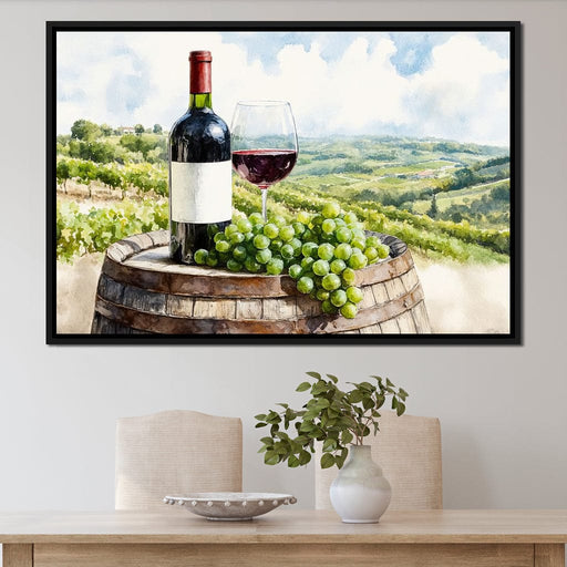 Vineyard Landscape Canvas Print