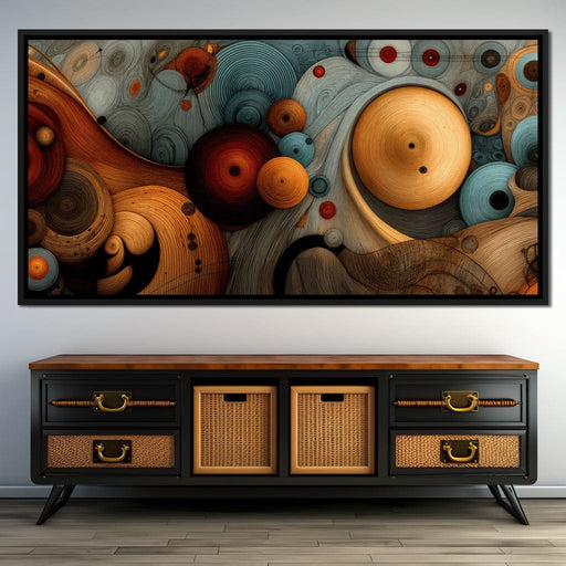 Microcosm Swirl - TooplesArt Canvas Print