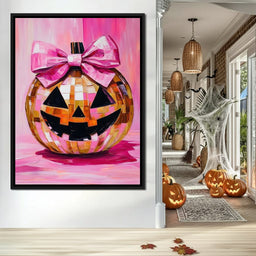 Disco Pumpkin - NicheCanvas