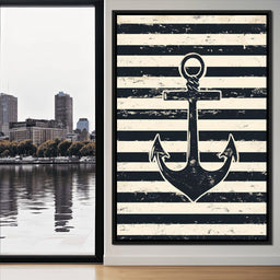 Nautical Stripes Voyage - NicheCanvas