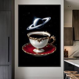 Celestial Tea Reverie - NicheCanvas