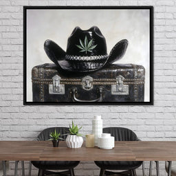 Cowboy Spirit on Vintage Case - NicheCanvas