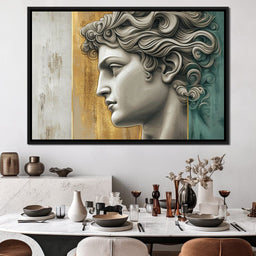 Gilded Classical Profile - Wildrose Creations - NicheCanvas