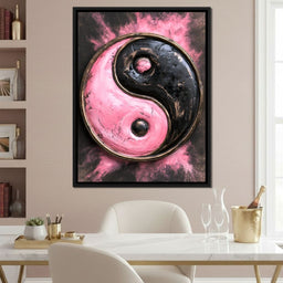 Vibrant Duality Colliding With Dark Intent - NicheCanvas