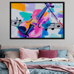 Melodic Violin Vibrance - NicheCanvas