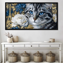 Parisian Elegance Feline Dreams - NicheCanvas