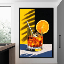 Sunlit Citrus Cocktail Study - NicheCanvas