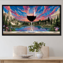 Majestic Vineyard Reflections - NicheCanvas