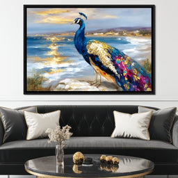 Gilded Peacock Shorelight - NicheCanvas