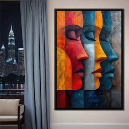 Chromatic Contours Converge - NicheCanvas