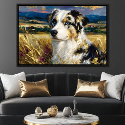 Blue Eyed Shepherd Gold Field - Neal Hackett - NicheCanvas