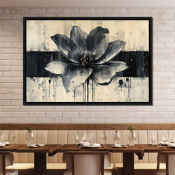 Nocturnal Blossom Drifts - NicheCanvas