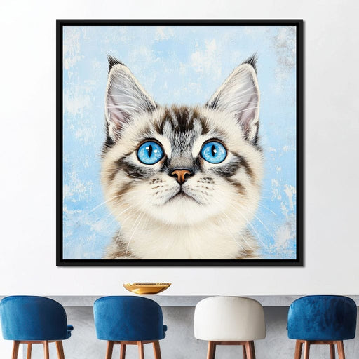 Kitty's Gaze of Curiosity Canvas Print