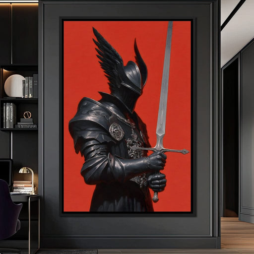 Midnight Vanguard Knight Oath Canvas Print