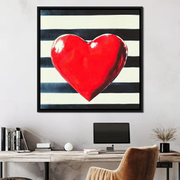 Heart Stripes - NicheCanvas