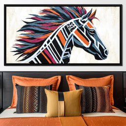 Galloping Vivid Stripes - Alicia Smith - NicheCanvas