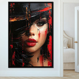 Sable Shroud of Passion - NicheCanvas