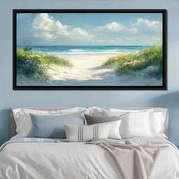 Seaside Tranquility Pathway - NicheCanvas