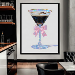 Iridescent Espresso Martini Bow - NicheCanvas