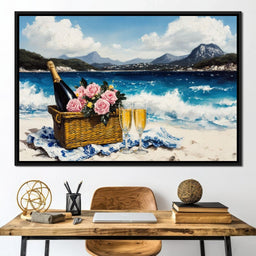 Champagne Dream by the Sea - NicheCanvas