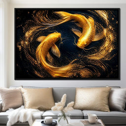 Koi Gold Current - NicheCanvas