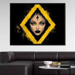 Golden Stare of Midnight Queen - NicheCanvas