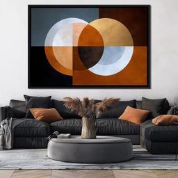 Mid Century Geometric Orbits - NicheCanvas