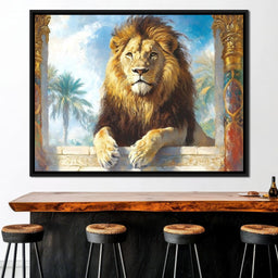 Lion Oasis - NicheCanvas