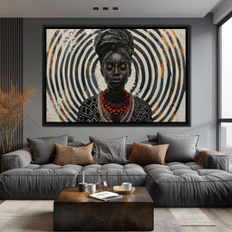 Spirals of Serenity Queen - Sakeem Gibbs - NicheCanvas