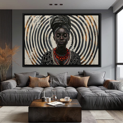 Spirals of Serenity Queen - Sakeem Gibbs Canvas Print