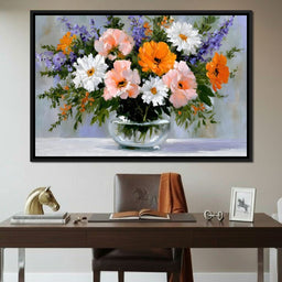 Garden Bouquet Still Life Oil - NicheCanvas