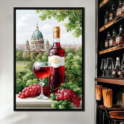 Vineyard Elegance by the Dome - NicheCanvas