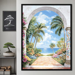 Tropical Archway Escape - NicheCanvas