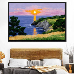Golden Horizon Seaside Dreams - NicheCanvas
