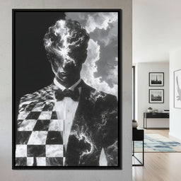 Cosmic Checkmate of Stardust Mind - NicheCanvas