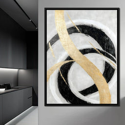 Golden Elegance Spirals - NicheCanvas