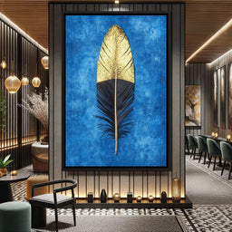 Golden Plume Harmony - NicheCanvas