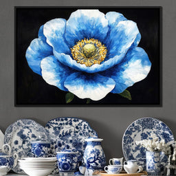 Petals of Sapphire Grace - NicheCanvas