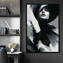 Monochrome Couture Elegance - NicheCanvas