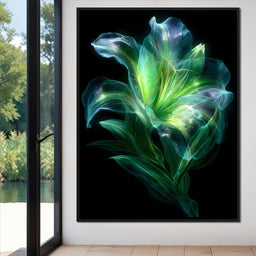 Radiant Emerald Flora Pulse - NicheCanvas