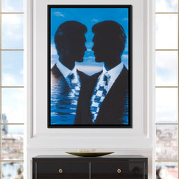 Oceanic Duality Reflections - NicheCanvas