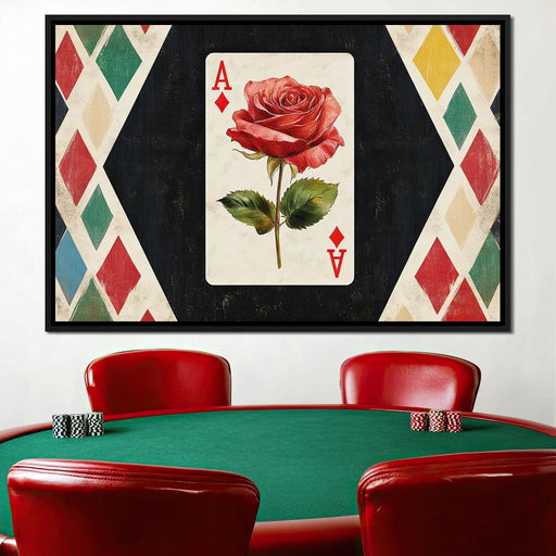 Ace of Hearts Elegance Canvas Print