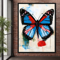 Vibrant Ascent of the Painted Wing - NicheCanvas