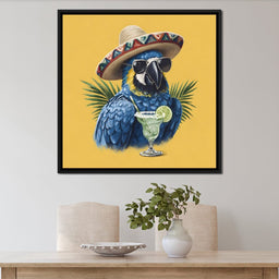 Tropical Fiesta Parrot Vibes - NicheCanvas