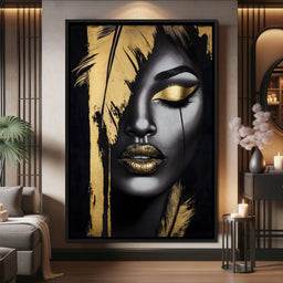 Golden Elegance Enigma - NicheCanvas