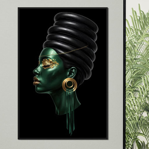 Emerald Empress - TooplesArt Canvas Print