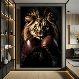 Lionheart Pugilist - NicheCanvas