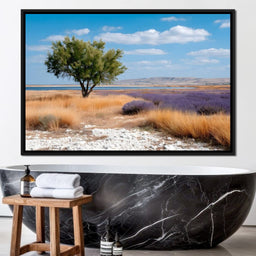 Solitary Tree Salt Marsh Sky - NicheCanvas