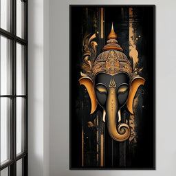 Golden Divine Elephant Aura - NicheCanvas