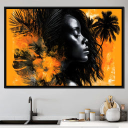 Golden Solitude Tropics Rising - NicheCanvas